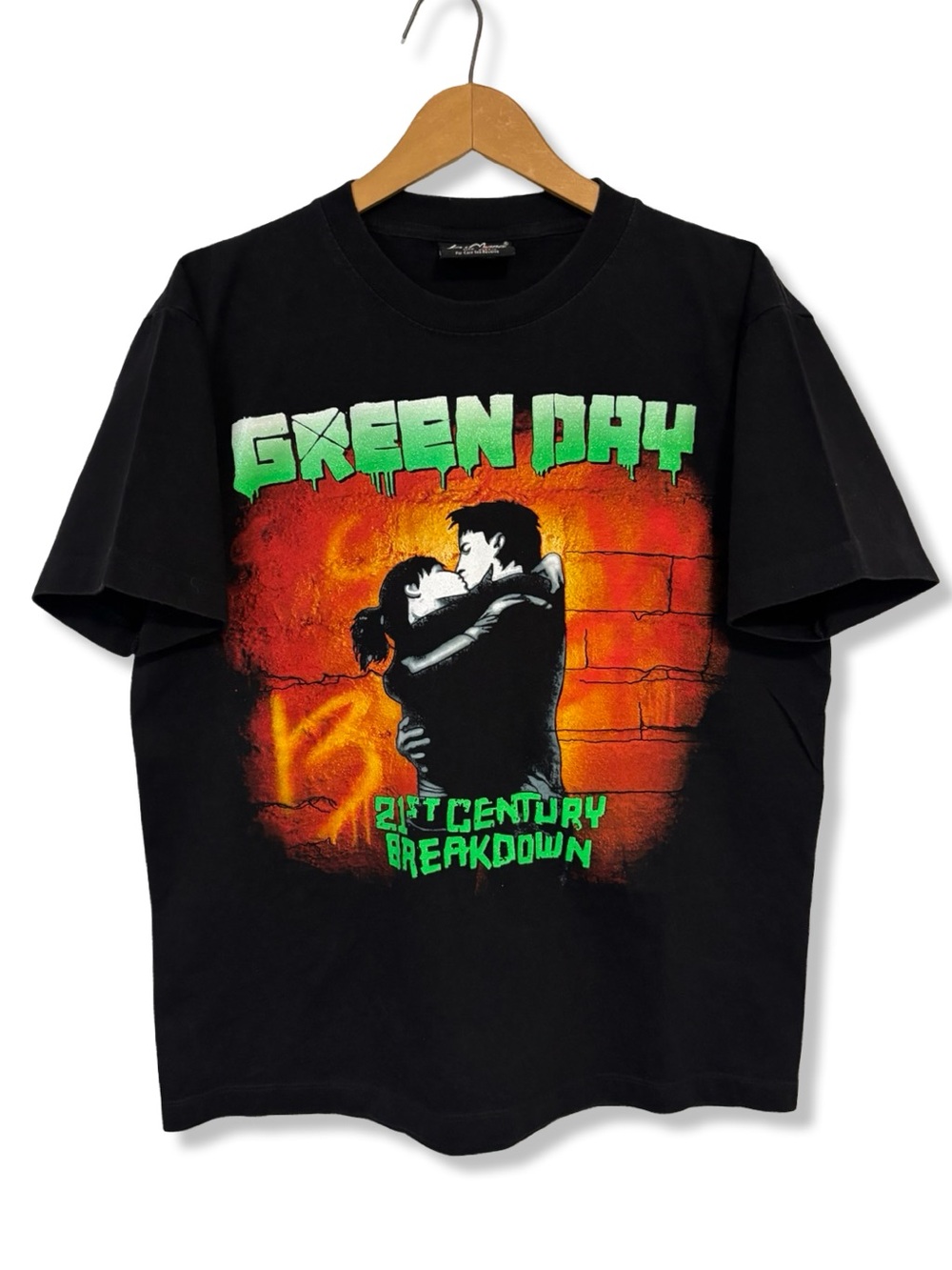 Vintage Green Day '21st Century Breakdown' Black Graphic Tee